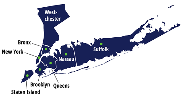 New York Long Island Map